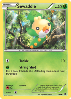 Sewaddle - Emerging Powers - #3 - Pokemon TCG card