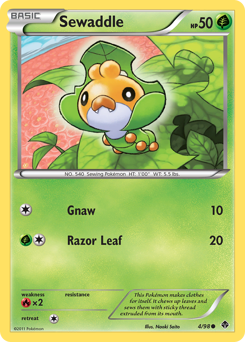 Sewaddle - Emerging Powers - #4 - Pokemon TCG card