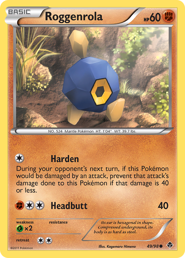 Roggenrola - Emerging Powers - #49 - Pokemon TCG card