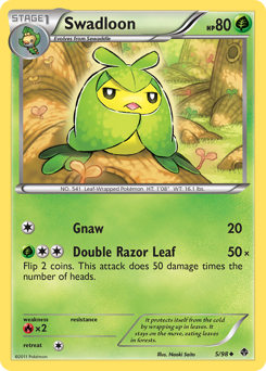 Swadloon - Emerging Powers - #5 - Pokemon TCG card