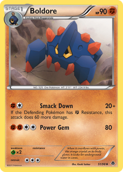 Boldore #51 Boldore - Emerging Powers - #51 - Pokemon TCG card