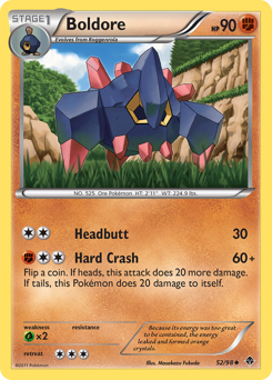 Boldore #52 Boldore - Emerging Powers - #52 - Pokemon TCG card