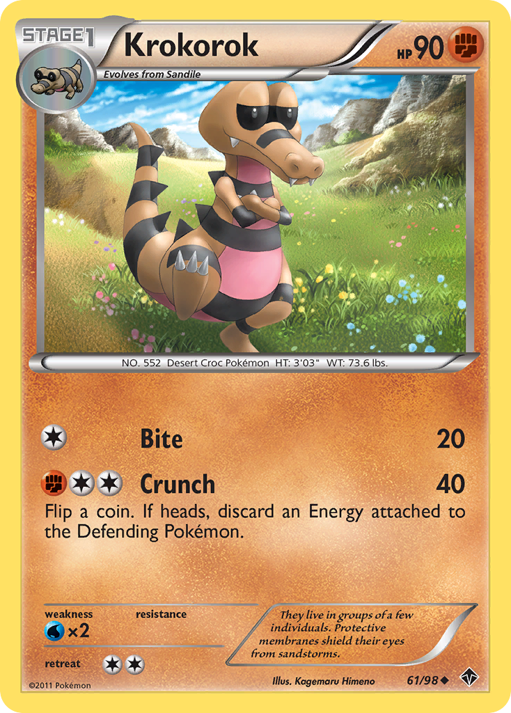 Krokorok - Emerging Powers - #61 - Pokemon TCG card