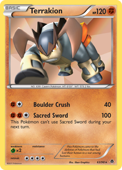 Terrakion #63 Terrakion - Emerging Powers - #63 - Pokemon TCG card