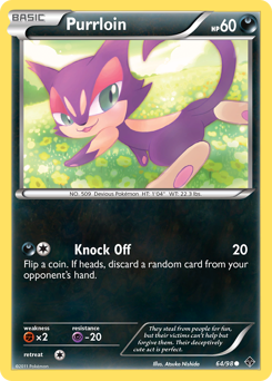 Purrloin #64 Purrloin - Emerging Powers - #64 - Pokemon TCG card