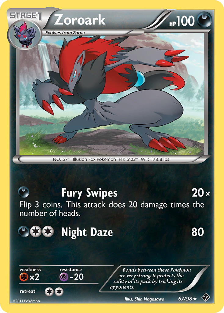 Zoroark - Emerging Powers - #67 - Pokemon TCG card