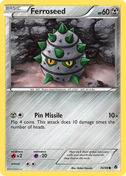 Ferroseed - Emerging Powers - #70 - Pokemon TCG card