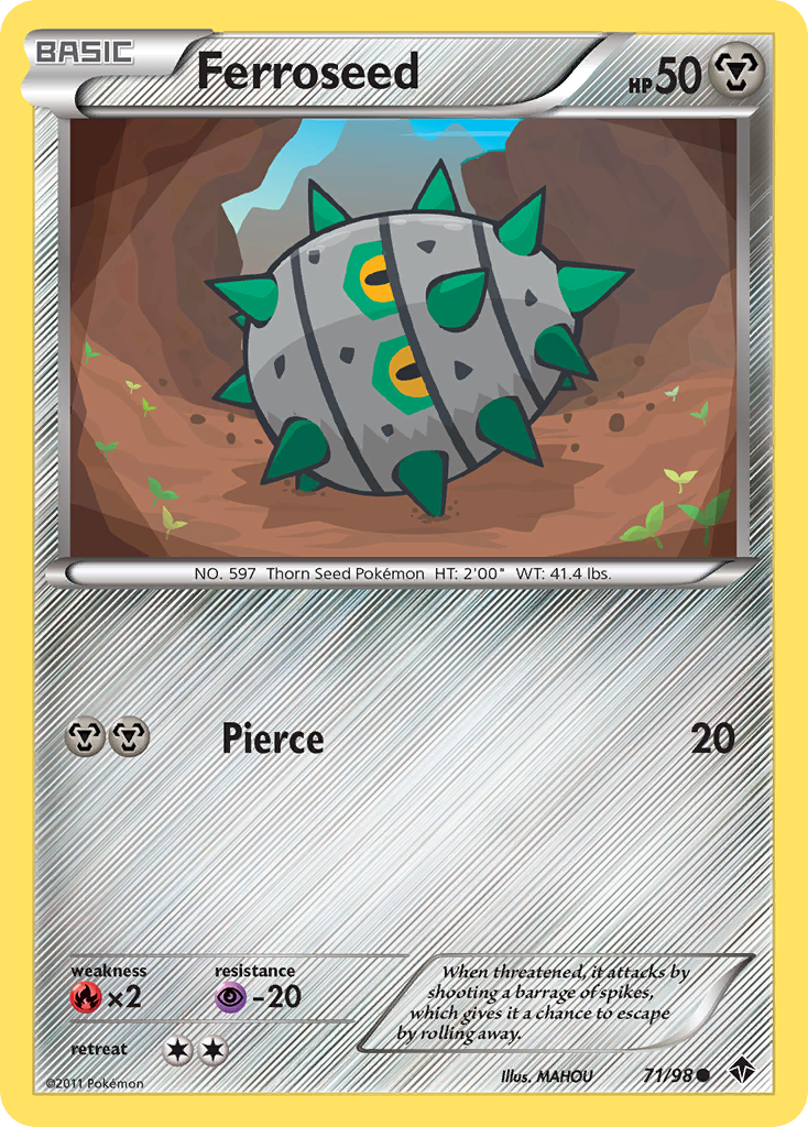 Ferroseed - Emerging Powers - #71 - Pokemon TCG card