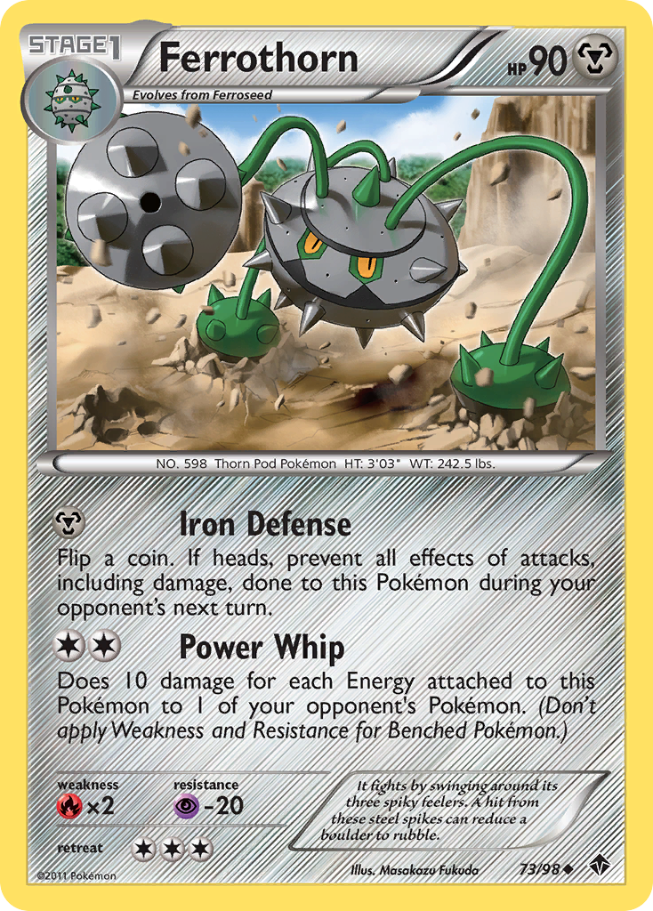 Ferrothorn - Emerging Powers - #73 - Pokemon TCG card