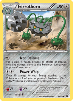 Ferrothorn #73 Ferrothorn - Emerging Powers - #73 - Pokemon TCG card