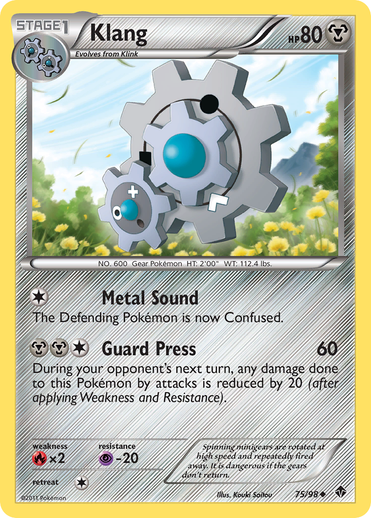 Klang - Emerging Powers - #75 - Pokemon TCG card