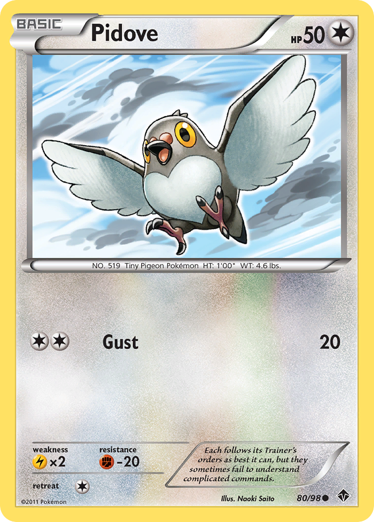 Pidove - Emerging Powers - #80 - Pokemon TCG card