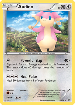 Audino #83 Audino - Emerging Powers - #83 - Pokemon TCG card
