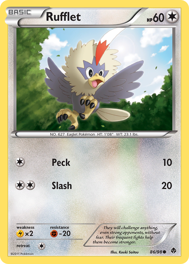 Rufflet - Emerging Powers - #86 - Pokemon TCG card