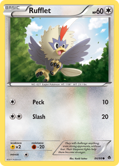Rufflet #86 Rufflet - Emerging Powers - #86 - Pokemon TCG card