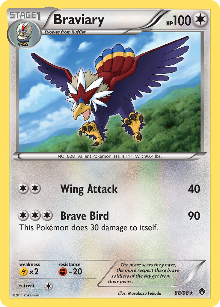 Braviary - Emerging Powers - #88 - Pokemon TCG card