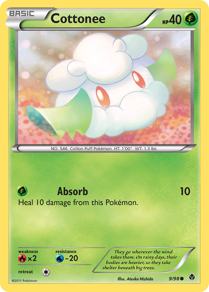 Cottonee - Emerging Powers - #9 - Pokemon TCG card