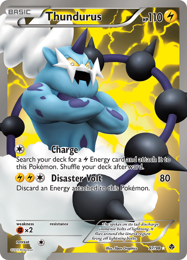 Thundurus - Emerging Powers - #97 - Pokemon TCG card