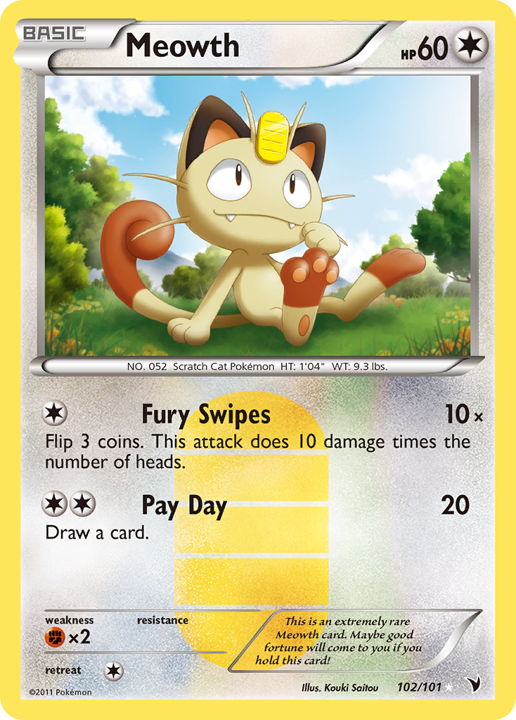 Meowth - Noble Victories - #102 - Pokemon TCG card