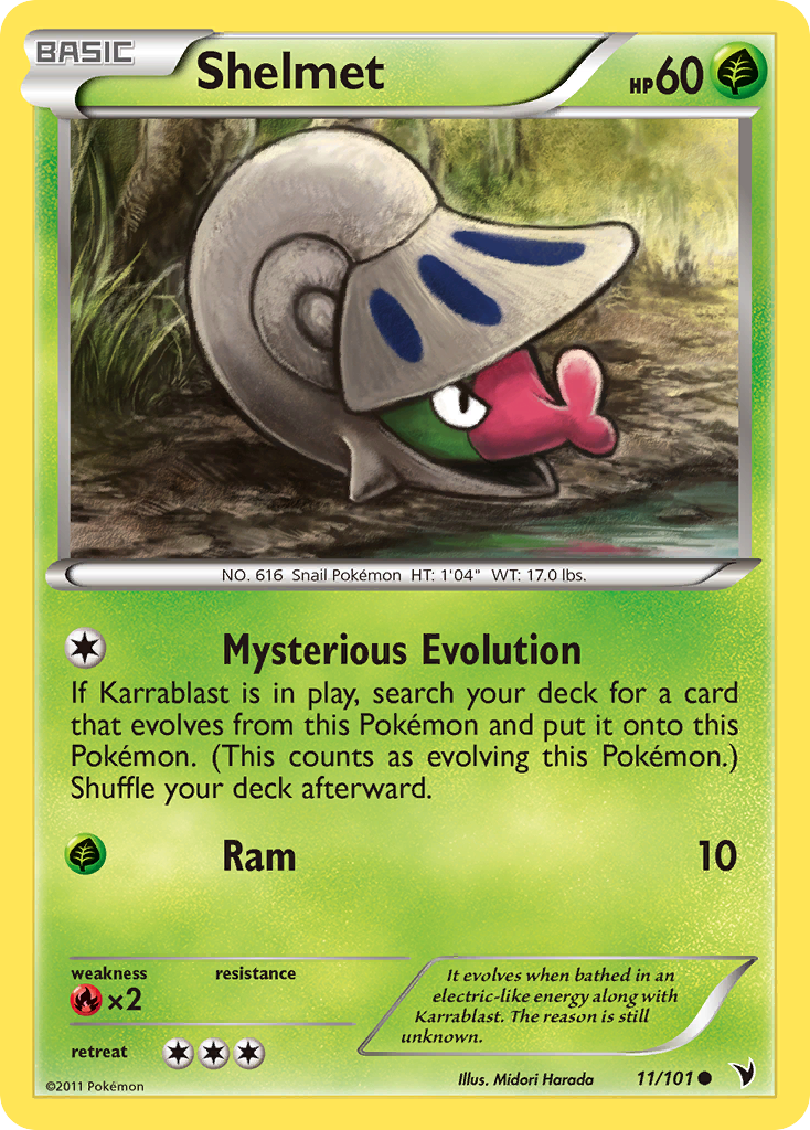 Shelmet - Noble Victories - #11 - Pokemon TCG card