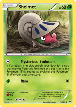 Shelmet - Noble Victories - #11 - Pokemon TCG card