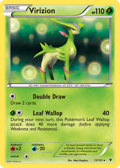 Virizion - Noble Victories - #13 - Pokemon TCG card