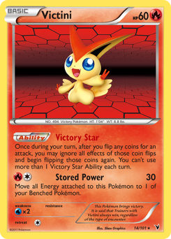 Victini #14 Victini - Noble Victories - #14 - Pokemon TCG card