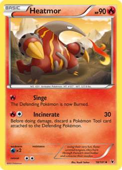 Heatmor - Noble Victories - #18 - Pokemon TCG card