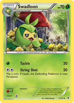 Swadloon - Noble Victories - #2 - Pokemon TCG card