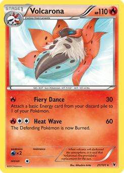 Volcarona #21 Volcarona - Noble Victories - #21 - Pokemon TCG card