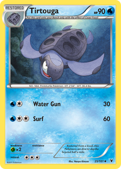 Tirtouga #25 Tirtouga - Noble Victories - #25 - Pokemon TCG card
