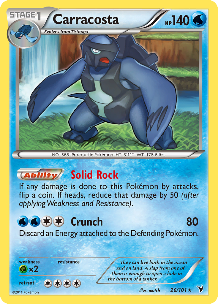 Carracosta - Noble Victories - #26 - Pokemon TCG card