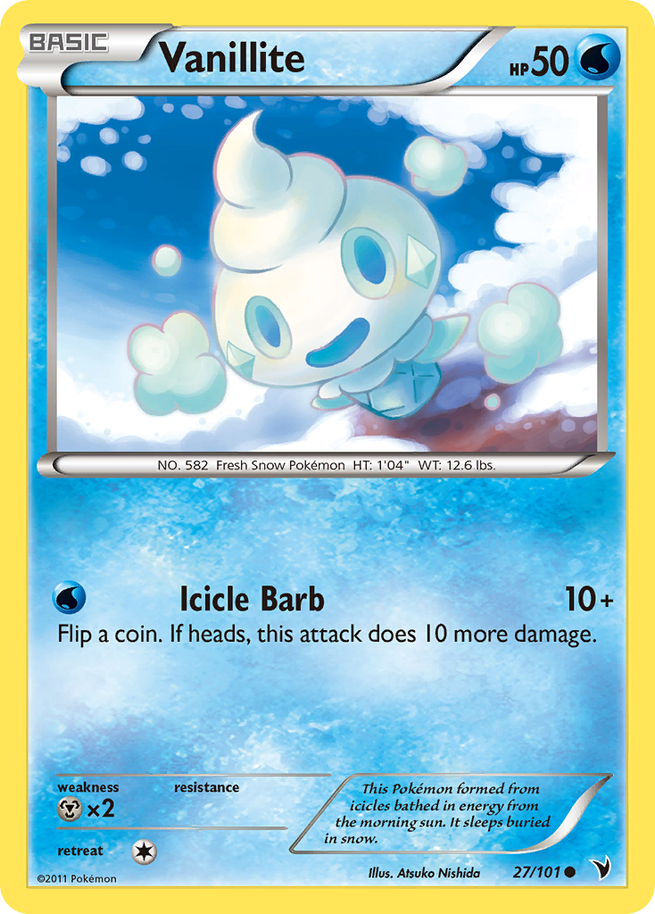 Vanillite - Noble Victories - #27 - Pokemon TCG card