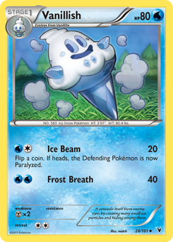 Vanillish - Noble Victories - #28 - Pokemon TCG card