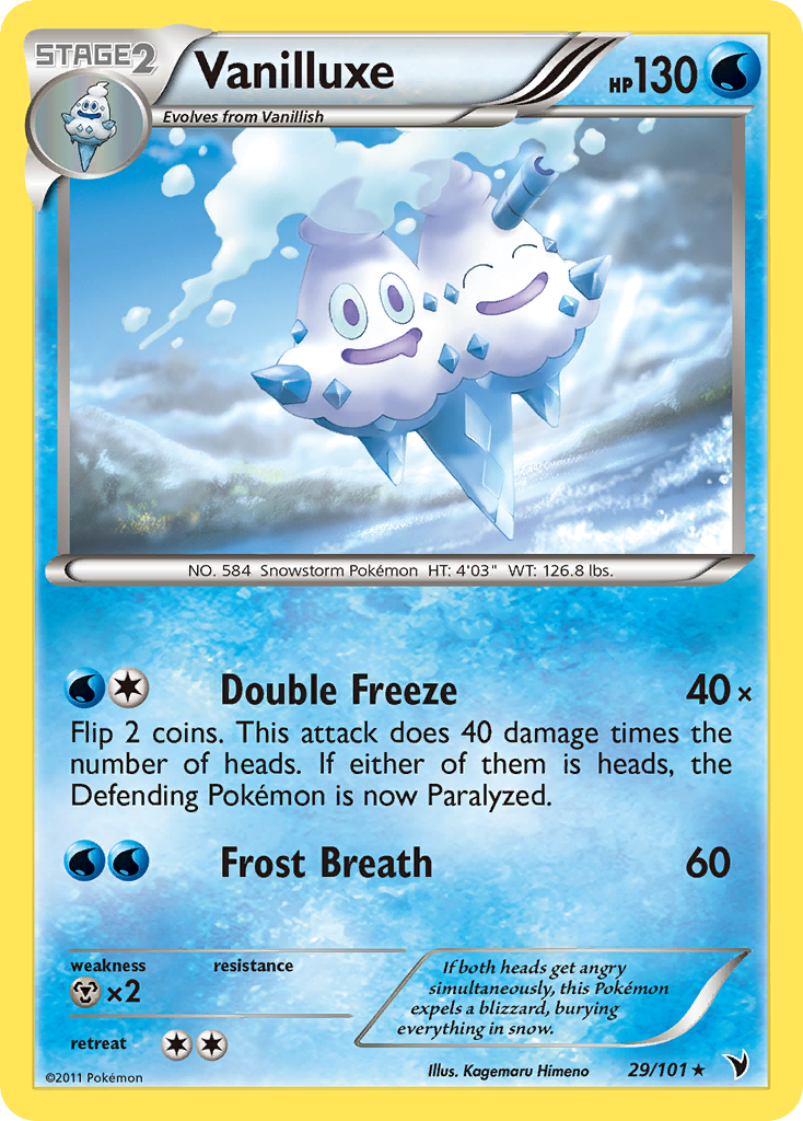 Vanilluxe - Noble Victories - #29 - Pokemon TCG card