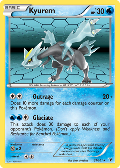 Kyurem #34 Kyurem - Noble Victories - #34 - Pokemon TCG card