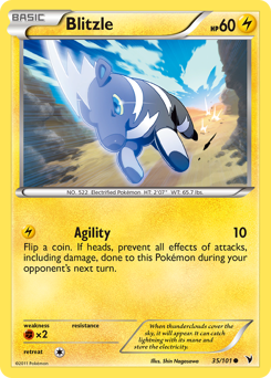 Blitzle #35 Blitzle - Noble Victories - #35 - Pokemon TCG card