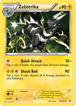 Zebstrika #36 Zebstrika - Noble Victories - #36 - Pokemon TCG card