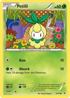 Petilil #4 Petilil - Noble Victories - #4 - Pokemon TCG card