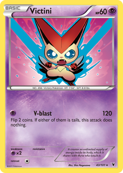 Victini #43 Victini - Noble Victories - #43 - Pokemon TCG card