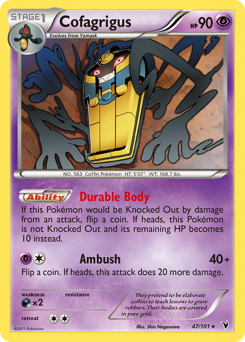 Cofagrigus #47 Cofagrigus - Noble Victories - #47 - Pokemon TCG card