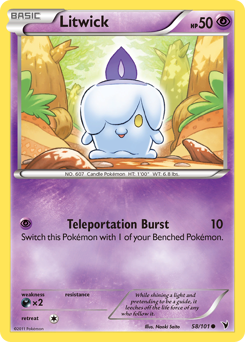 Litwick #58 Litwick - Noble Victories - #58 - Pokemon TCG card