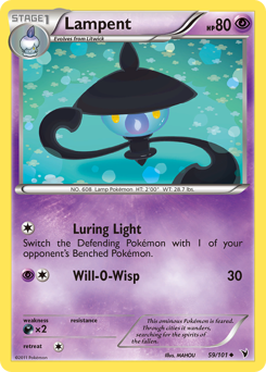 Lampent #59 Lampent - Noble Victories - #59 - Pokemon TCG card