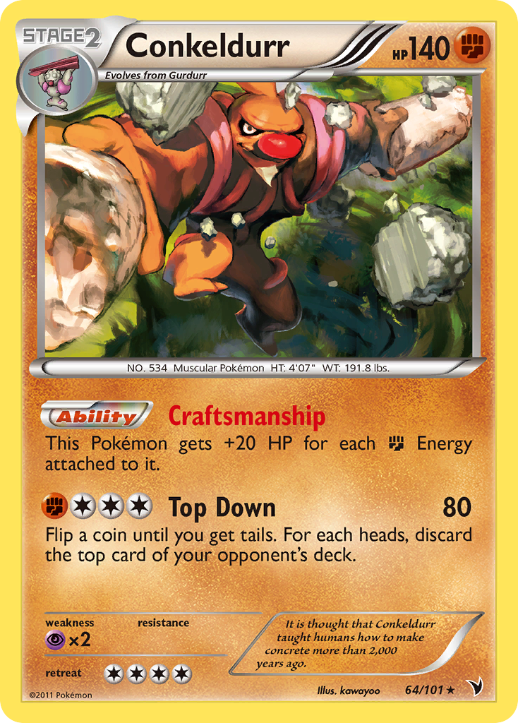 Conkeldurr - Noble Victories - #64 - Pokemon TCG card