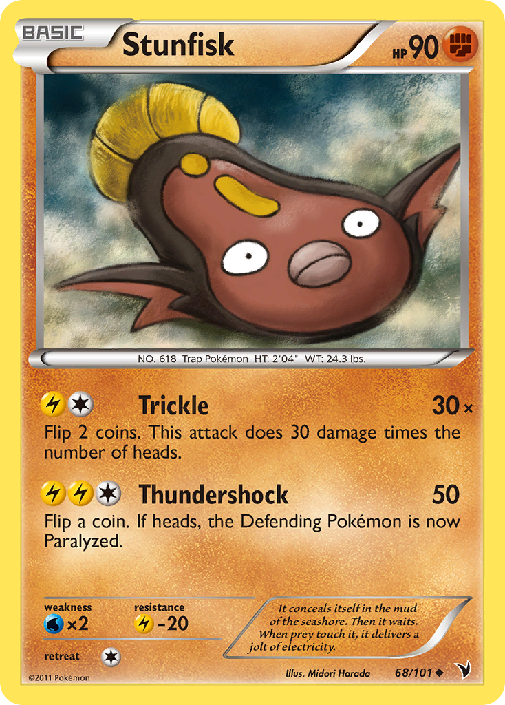 Stunfisk - Noble Victories - #68 - Pokemon TCG card