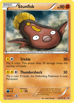 Stunfisk - Noble Victories - #68 - Pokemon TCG card
