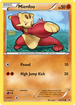 Mienfoo - Noble Victories - #69 - Pokemon TCG card