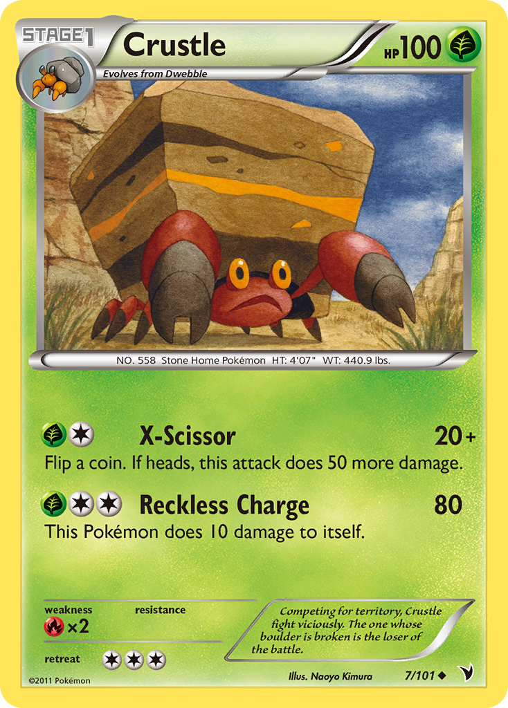Crustle - Noble Victories - #7 - Pokemon TCG card