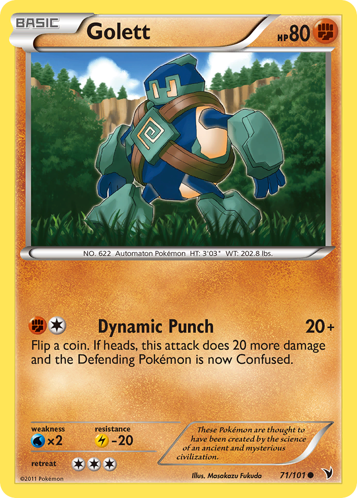 Golett - Noble Victories - #71 - Pokemon TCG card