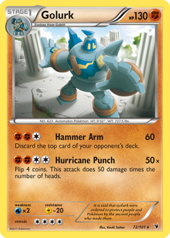 Golurk #72 Golurk - Noble Victories - #72 - Pokemon TCG card